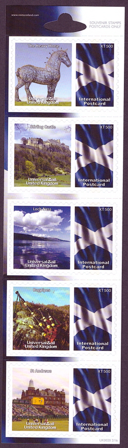 (image for) UK0020 Scotland Universal Mail Stamps Dated: 2/16